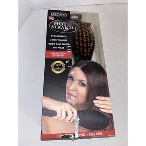 Esplee Hot N Straight Styling Brush Ceramic Ionic Technology - Black